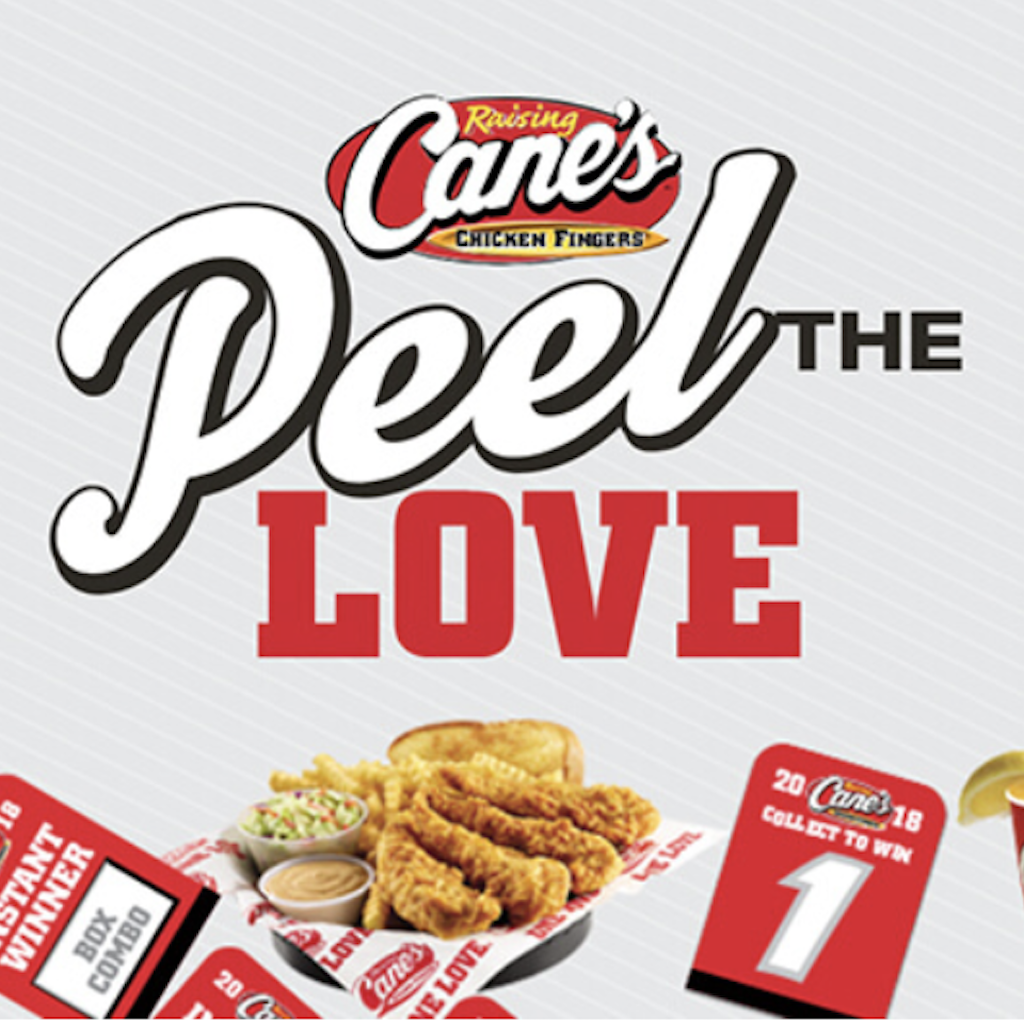 Raising Cane's Peel the Love Promotional Game